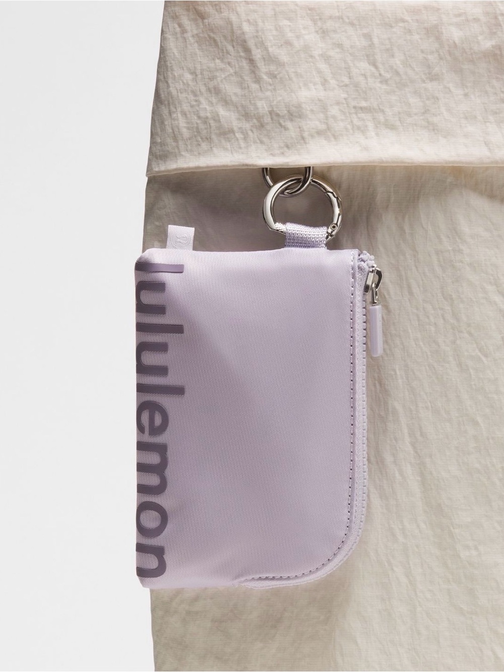 lululemon lavender Clippable card pouch - Picture 2 of 8